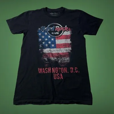 Buy Black Hard Rock Cafe T-Shirt Graphic Tee Music Travel Size Small Washington DC • 9.95£