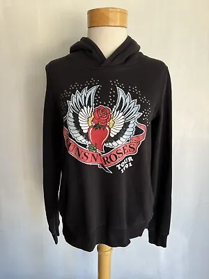 Buy GUNS N' ROSES (2018) Official  Tour 91  Studded H&M Sweatshirt Hoodie Size Small • 27.48£