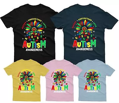Buy Accept Understand Love Autism Awareness Day Promoting Love Acceptance Tshirt #AD • 8.99£