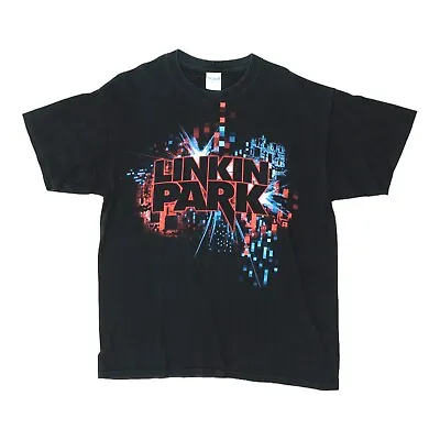 Buy Linkin Park 09 World Tour Mens Black Tshirt | Vintage Rap Rock Music Band Tee • 50£