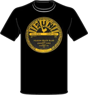 Buy Sun Records - Johnny Cash (Black T-Shirt)  ST2600  NEW S-2XL • 6.75£