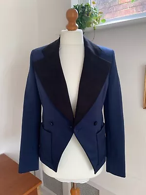 Buy AUTHENTIC BALENCIAGA PARIS Blue Fitted Smart Jacket Blazer 36 UK 8 : HARDLY WORN • 11£