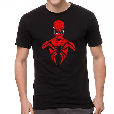 Buy Spiderman Homecoming Spider Man Silhouette Costume Movie Film 2017 Black T-shirt • 9.99£