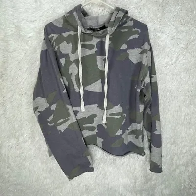 Buy Camo Cropped Hoodie Womens Size Large • 12.54£