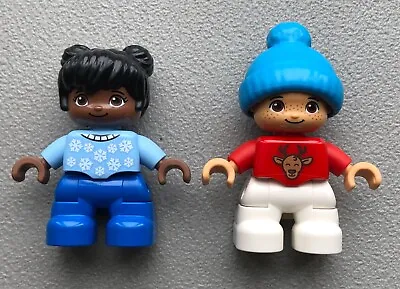 Buy Lego DUPLO Christmas Jumper GIRL & BOY Minifigure Figure ONLY • 12.99£