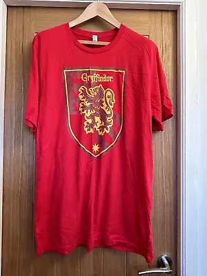Buy Harry Potter Gryffindor Hogwarts Red Mens T-shirt Size XL • 7.99£