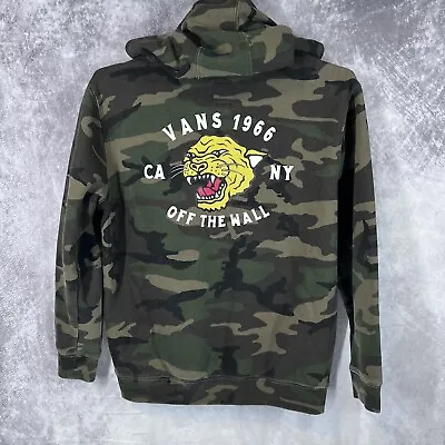 Buy Vans Off The Wall Boys Large Camouflage Pullover Hoodie Sweater • 15.28£