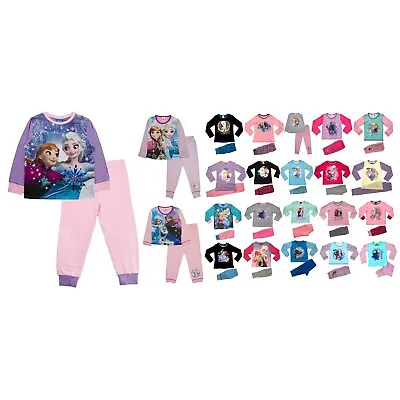Buy Disney Frozen Queen Elsa Princess Anna Olaf Pyjamas Kids Girls Pjs Set Size • 7.95£