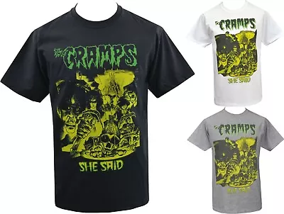 Buy The Cramps Mens PSYCHOBILLY T-Shirt She Said Hasil Adkins Garage Punk Lux 80's • 20.50£
