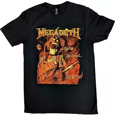 Buy Megadeth So Far So Good So What Tonal Glitch Black T-Shirt NEW OFFICIAL • 16.59£