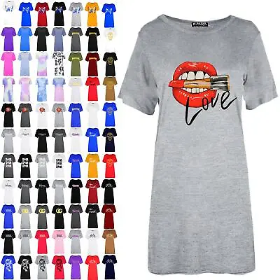 Buy Womens Love Cotton Nightdress Nightie Nightshirt Ladies Dress T Shirt PJ Pyjamas • 5.99£