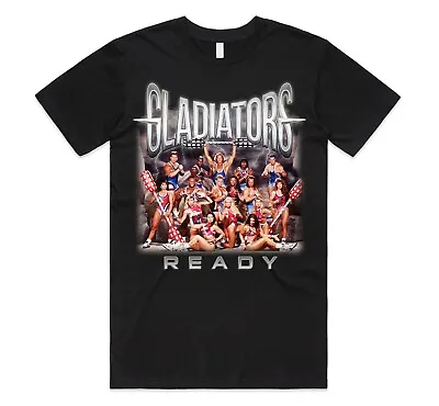 Buy Gladiators Ready Homage T-shirt Top 90's Retro TV Show Vintage The Wolf Gift • 11.99£