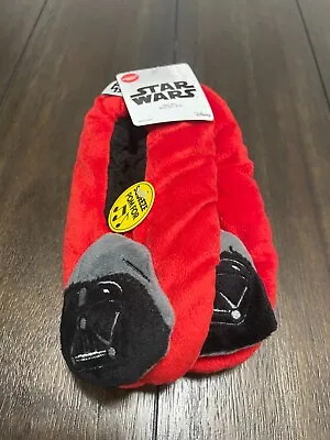 Buy Star Wars Slippers Boy's Toddler Makes Sound  Red Size M/L • 8.87£