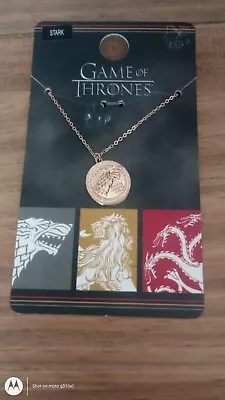 Buy Game Of Thrones Pendant Stark Ladies Necklace Girls Jewellery Primark • 2.49£