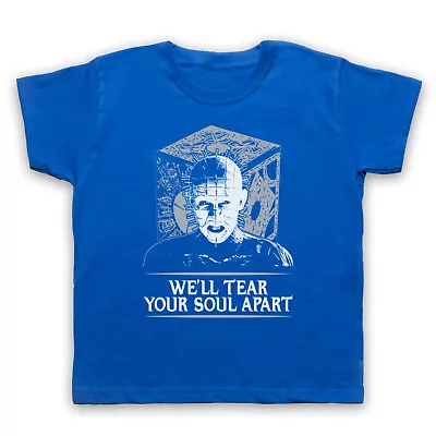 Buy Hellraiser Pinhead We'll Tear Your Soul Apart Horror Kids Childs T-shirt • 16.99£