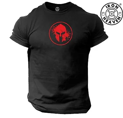 Buy Blood Spartan T Shirt Gym Clothing Bodybuilding Training Boxing Workout MMA Top • 10.99£