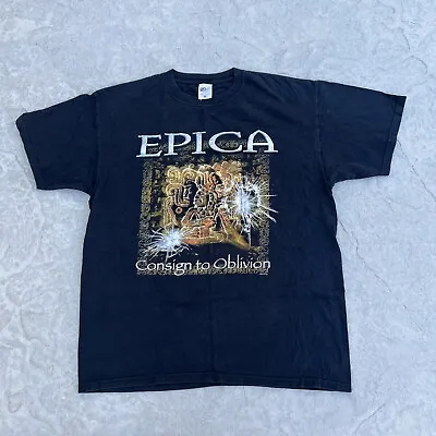 Buy Epica Consign To Oblivion Concert Tshirt 2006 Mens Size XL • 28.34£