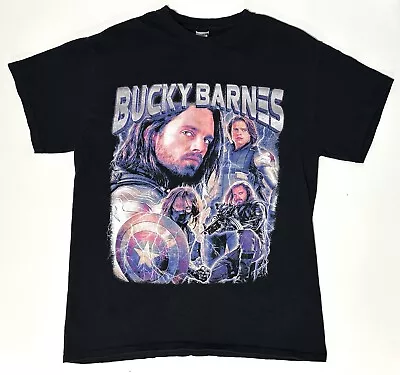 Buy The Winter Soldier Bucky Barnes Graphics T Shirt Gildan Tag Size Medium • 31.27£
