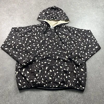Buy Champion Leopard Print All Over Full Zip Softshell Hooded Jacket Size S Brown • 28£