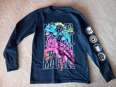 Buy Next. Boys. Marvel Tshirt. Long Sleeved. Age 10 Years. Used But Excellent • 5£