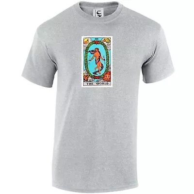 Buy The World Tarot Card Celestial Goth T-shirt Shirt Top Adults, Kids & Teens Sizes • 9.99£