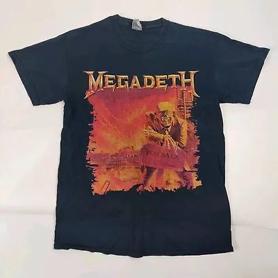 Buy Vintage Megadeth Peace Sells Band T-Shirt 2011 Metal Music 25th Anniversary VGC • 39£