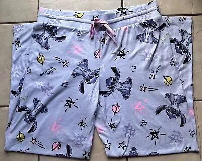Buy Women's Large 12-14 Lilo And Stitch Ladies Sleep Pajamas Lounge Pant PJs • 11.97£