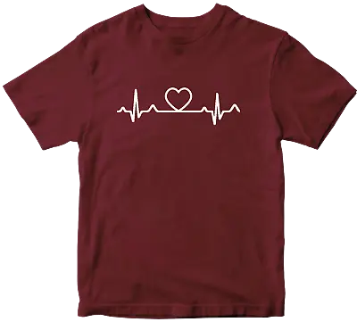 Buy Heart Beat T-shirt Couple Friendship Love Birthday Novelty Cool Funny Gifts • 9.99£
