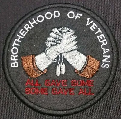 Buy Remembrance Embroidery Patches Biker  Military Brotherhood Of Veterans 73 • 5.60£