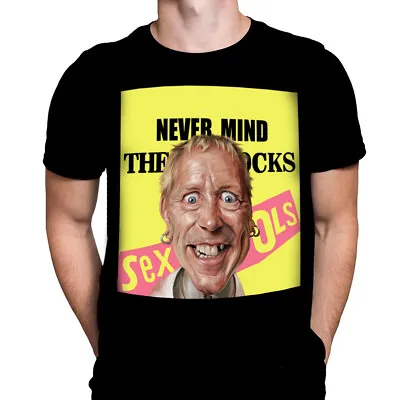 Buy NEVER MIND IT'S ONLY JOHNNY ROTTEN - T-Shirt Punk / Pistols / Rock / Characture • 20.95£