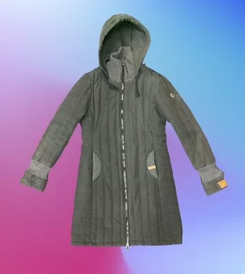 Buy Ladies' Long Black Heavy Duty Khujo Parka Coat - Size L - CG L44 • 20£