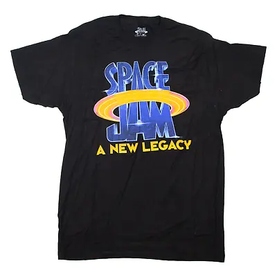 Buy SPACE JAM A New Legacy T-Shirt Black Short Sleeve Mens L • 7.99£