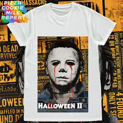 Buy Halloween 2 Unisex Tshirt Michael Myers Horror Poster Goth Retro Movie Fan Film • 11.95£