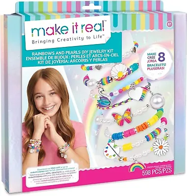 Buy Make It Real Rainbows Pearl Jewelry, Creative Set • 14.01£