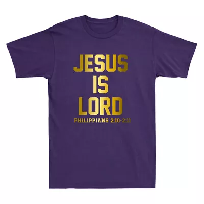 Buy Jesus Is Lord Philippians Christian Faith Trust In God Funny Quote Men's T-Shirt • 12.99£