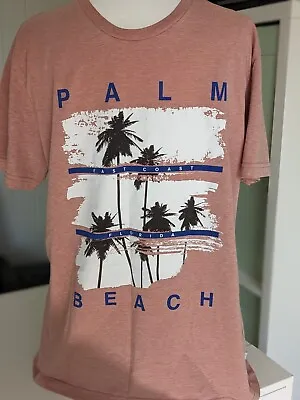 Buy Burton Menswear T Shirt Large Holiday Pink Beach Leaves  • 4.50£