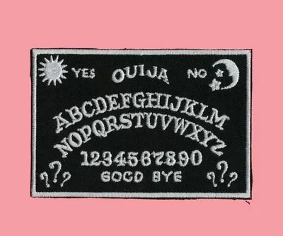 Buy Ouija Board Easy Iron On Patch Sew Black White Goth Pagan Mystic Wicca Spooky • 3.50£