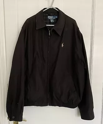Buy Ralph Lauren Black  Men’s Harrington Style Jacket UK Size LARGE • 15£