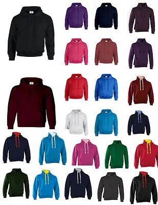 Buy Adult Colours Seconds Hoodie Unisex Top Fleece Jumper Work Wear Plain Bnw Best • 4.95£