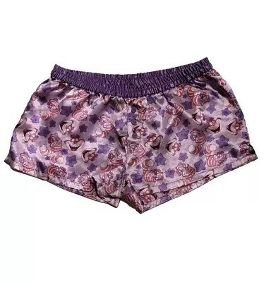 Buy Disney Cheshire Cat Lounge Shorts PJ Bottoms Women's Medium Silky Soft Purple  • 19.30£