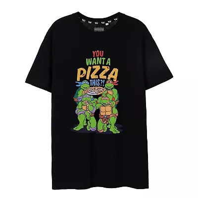 Buy Teenage Mutant Ninja Turtles Mens You Want A Pizza This T-Shirt NS8183 • 17.19£