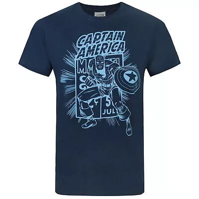 Buy Captain America Official Mens Comic Book T-Shirt NS5041 • 11.54£