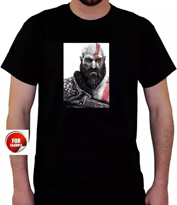 Buy Black T Shirt 3xl Mens. GOD OF WAR. Both Side Print.fast Dispatch • 12.99£