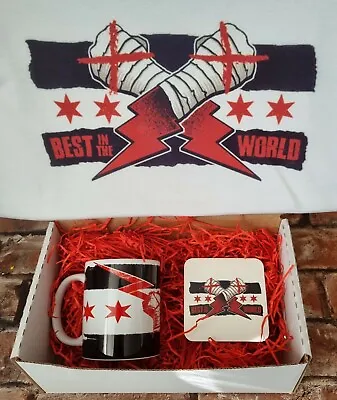 Buy Unofficial Cm Punk T Shirt Mug Cup & Coaster Wrestling Gift Best In The World • 21£