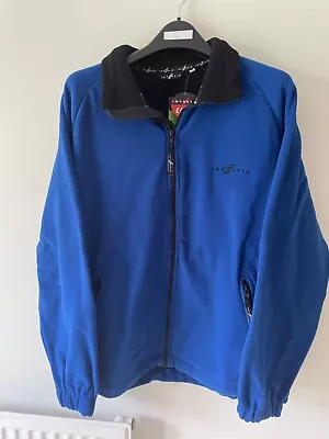 Buy New Mens Vintage Intrepid Fleece Jacket. Royal Blue With Black Collar. • 25£