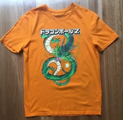 Buy Dragonballz DBZ Shenron Tshirt Japanese Anime Orange Mens Short Sleeve T-shirt S • 6.29£