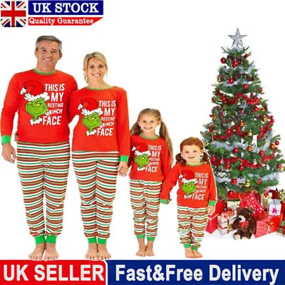 Buy Christmas Pajama Matching Outfit Family Kid Babe Adult Xmas Animals Print PJ Set • 9.49£