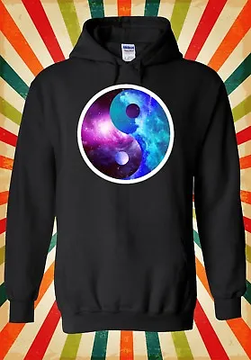 Buy Ying Yang Galaxy Space Cool Hipster Men Women Unisex Top Hoodie Sweatshirt 450 • 17.95£