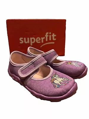 Buy Superfit Girl's Bonny Low-Top Lilac Unicorn Slipper Shoe Kids Size UK 8.5 EU 26 • 9.99£