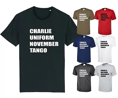 Buy FUNNY CHARLIE UNIFORM NOVEMBER TANGO NATO PHONETIC ALPHABET JOKE T-Shirt  • 9.99£